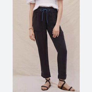 Anthropologie Black Nomad Jogger Pants with Elastic Cuffs